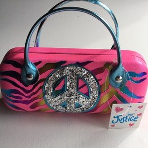 Justice hard case purse/glasses case